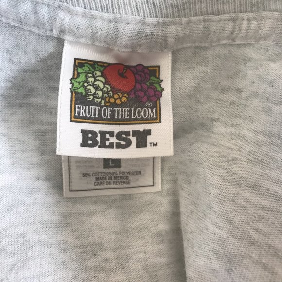 Fruit Of The Loom Womens Gray "Best Grandma"Short Sleeve Tee Shirt L - Picture 5 of 6